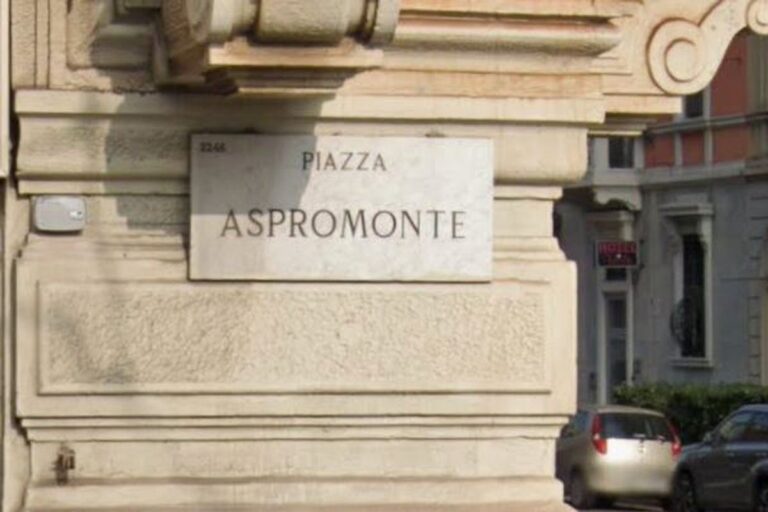 Cartello Piazza Aspromonte