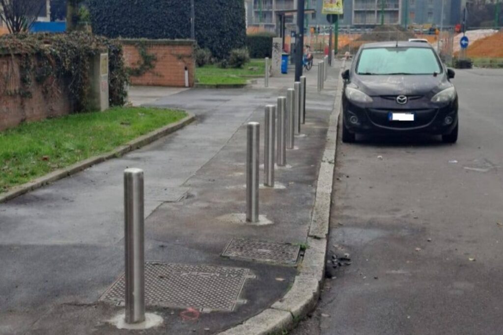 Dissuasori contro la sosta vietata