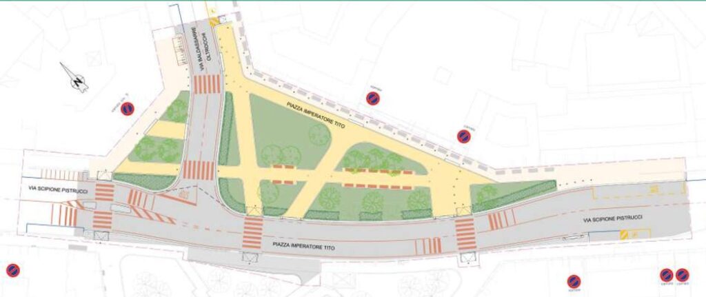 Progetto riqualificazione di piazza Imperatore Tito